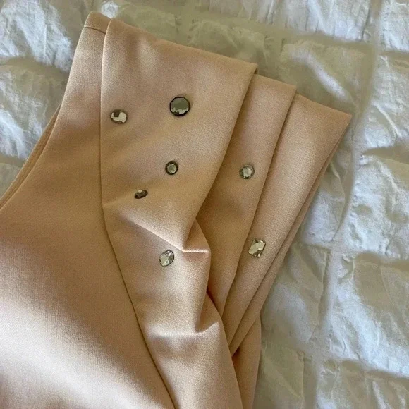 Maje pink blush diamante Rosita shift dress - Picture 7 of 11